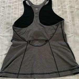 Lululemon Sleeveless Racerback Open Back Tank Top Heathered Gray size small